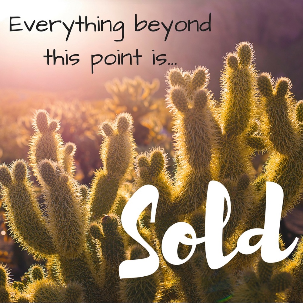 Sold items beyond this point!